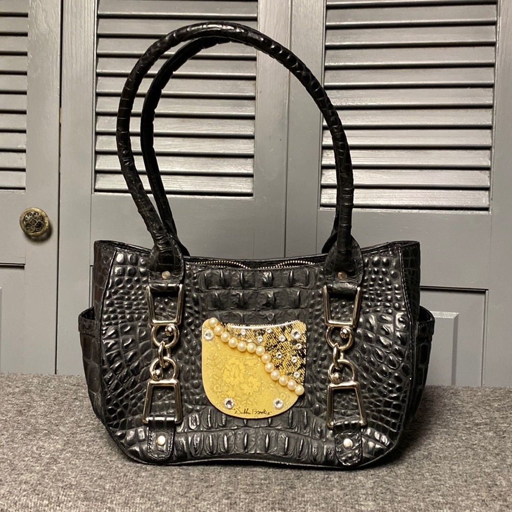 Debbie Brooks Black Leather Satchel
